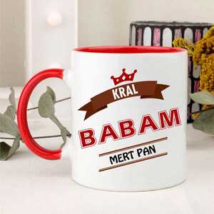 Kral Babam İsimli Kupa Bardak - 7