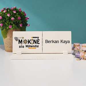 Makine Mühendisine Hediye Masa İsimliği - 4