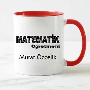 Matematik Öğretmeni İsimli Kupa Bardak - 2