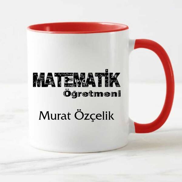 Matematik Öğretmeni İsimli Kupa Bardak - 2
