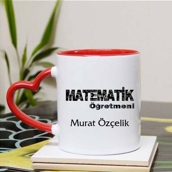 Matematik Öğretmeni İsimli Kupa Bardak - 7