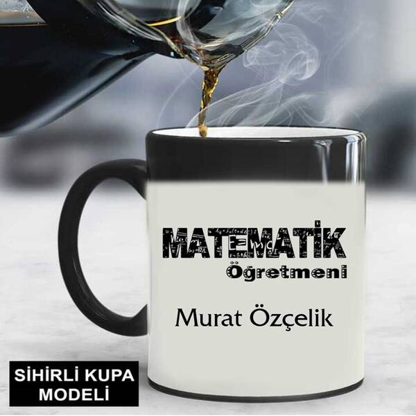 Matematik Öğretmeni İsimli Kupa Bardak - 3