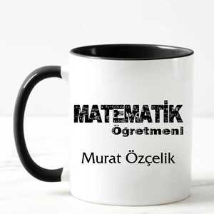 Matematik Öğretmeni İsimli Kupa Bardak - 10