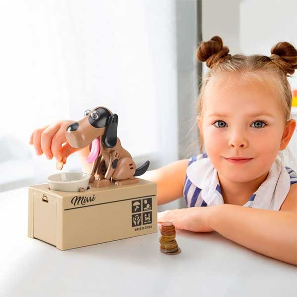 Para Yiyen Köpek Kumbara Kahverengi - 2
