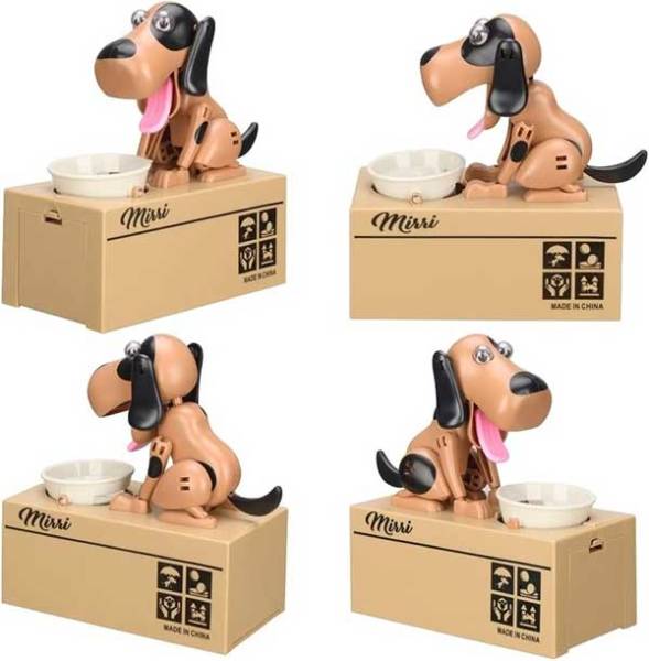 Para Yiyen Köpek Kumbara Kahverengi - 4