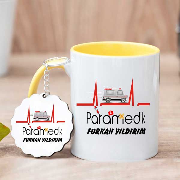Paramedik Hediyesi Kupa Bardak ve Anahtarlık - 4