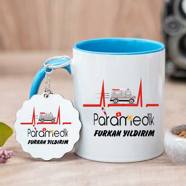 Paramedik Hediyesi Kupa Bardak ve Anahtarlık - 5