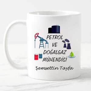 Petrol ve Doğalgaz Mühendisi Kupa Bardak - 6