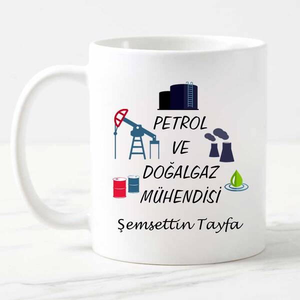 Petrol ve Doğalgaz Mühendisi Kupa Bardak - 6