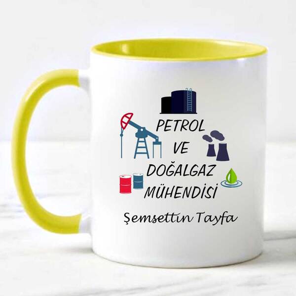 Petrol ve Doğalgaz Mühendisi Kupa Bardak - 1