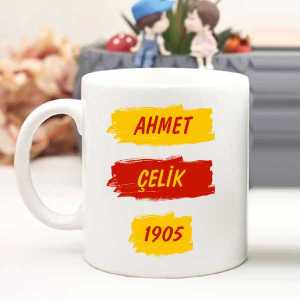 Sarı Kırmızı Taraftar Kupa Bardak - 3