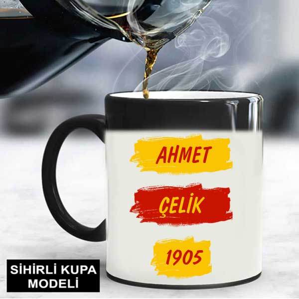 Sarı Kırmızı Taraftar Kupa Bardak - 4
