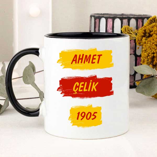 Sarı Kırmızı Taraftar Kupa Bardak - 6