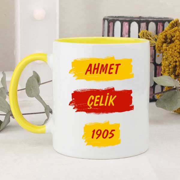 Sarı Kırmızı Taraftar Kupa Bardak - 7