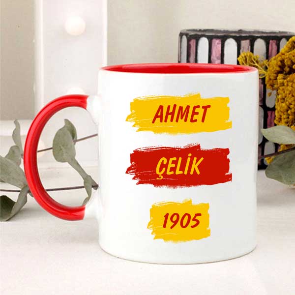 Sarı Kırmızı Taraftar Kupa Bardak - 1