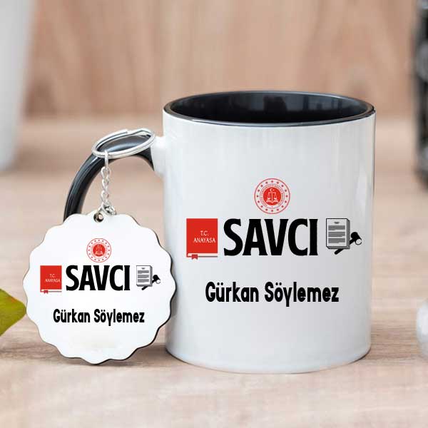 Savcıya Hediye Kupa Bardak ve Anahtarlık - 3