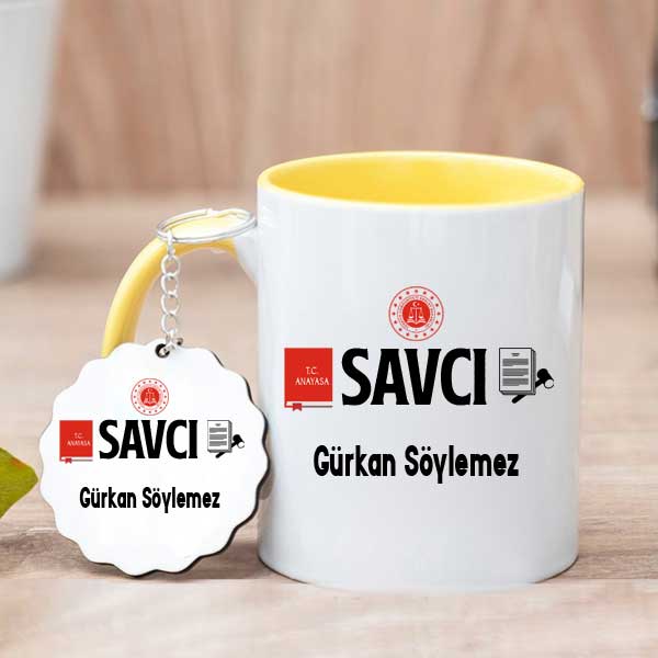Savcıya Hediye Kupa Bardak ve Anahtarlık - 4