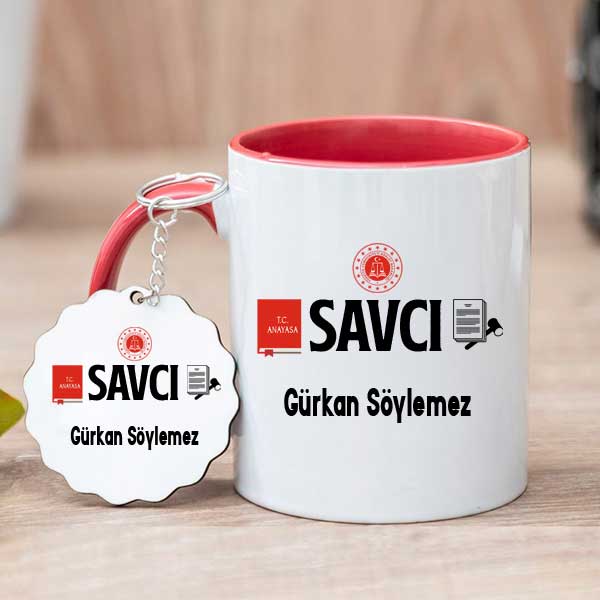 Savcıya Hediye Kupa Bardak ve Anahtarlık - 1