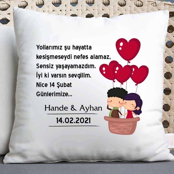 Sevgiliye Hediye Özel Yastık - 1