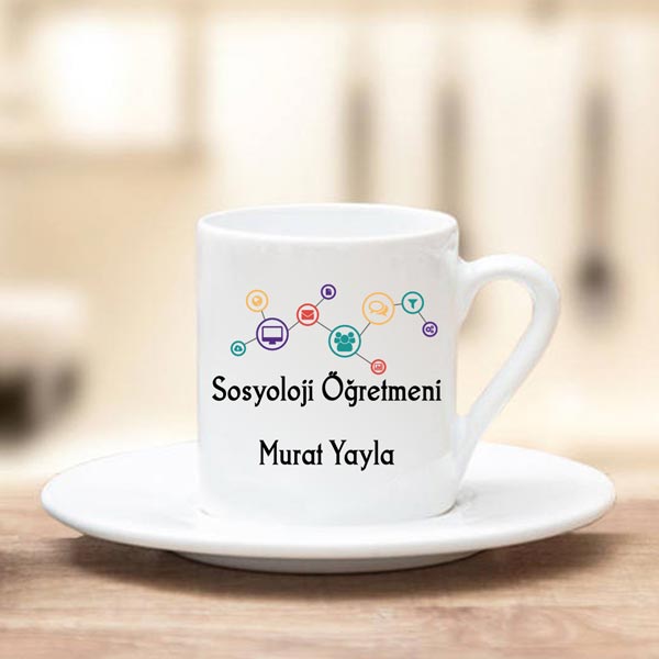 Sosyoloji Öğretmeni Türk Kahve Fincanı - 1