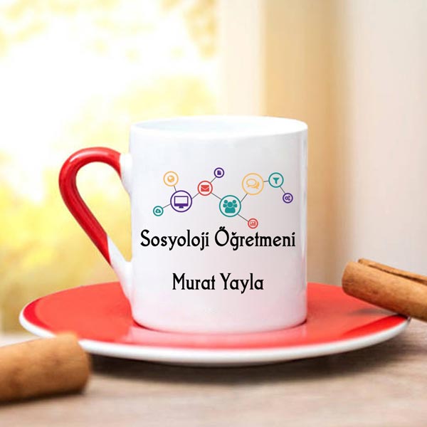 Sosyoloji Öğretmeni Türk Kahve Fincanı - 4