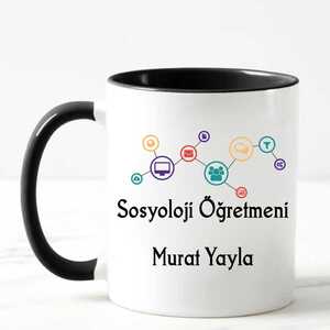 Sosyoloji Öğretmenine Hediye Kupa Bardak - 1