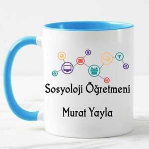 Sosyoloji Öğretmenine Hediye Kupa Bardak - 6