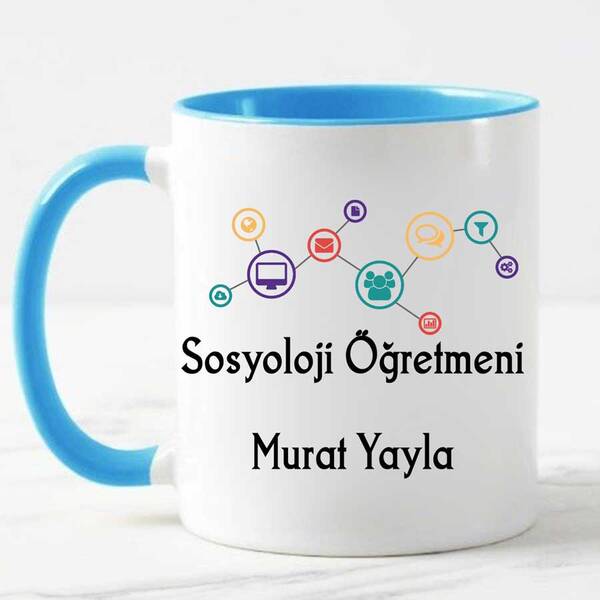 Sosyoloji Öğretmenine Hediye Kupa Bardak - 6