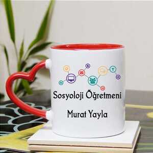 Sosyoloji Öğretmenine Hediye Kupa Bardak - 4