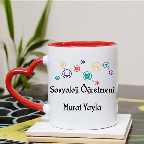 Sosyoloji Öğretmenine Hediye Kupa Bardak - 4