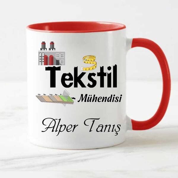 Tekstil Mühendisine Hediye Kupa Bardak - 3