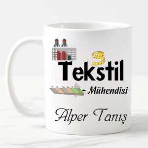 Tekstil Mühendisine Hediye Kupa Bardak - 8