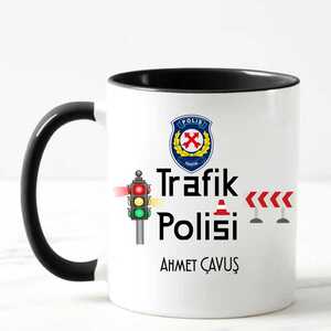 Trafik Polisine Hediye Kupa Bardak - 6