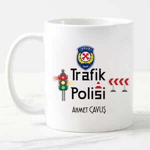 Trafik Polisine Hediye Kupa Bardak - 7
