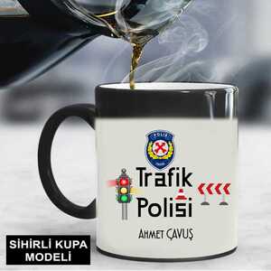 Trafik Polisine Hediye Kupa Bardak - 3