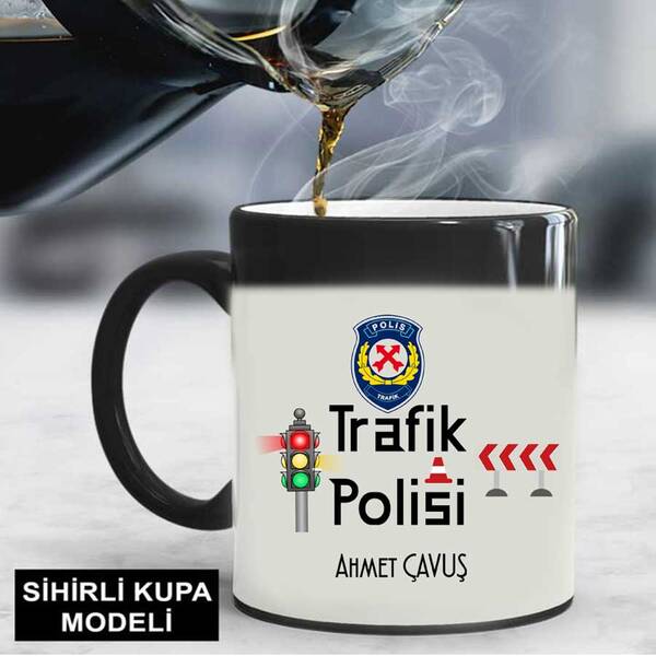 Trafik Polisine Hediye Kupa Bardak - 3