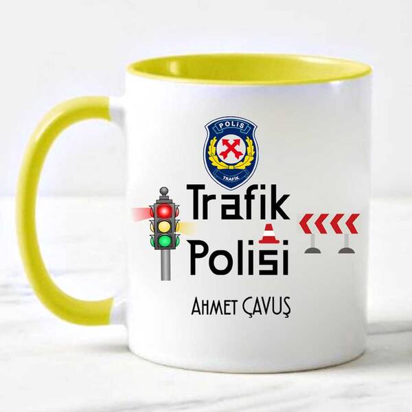 Trafik Polisine Hediye Kupa Bardak - 2